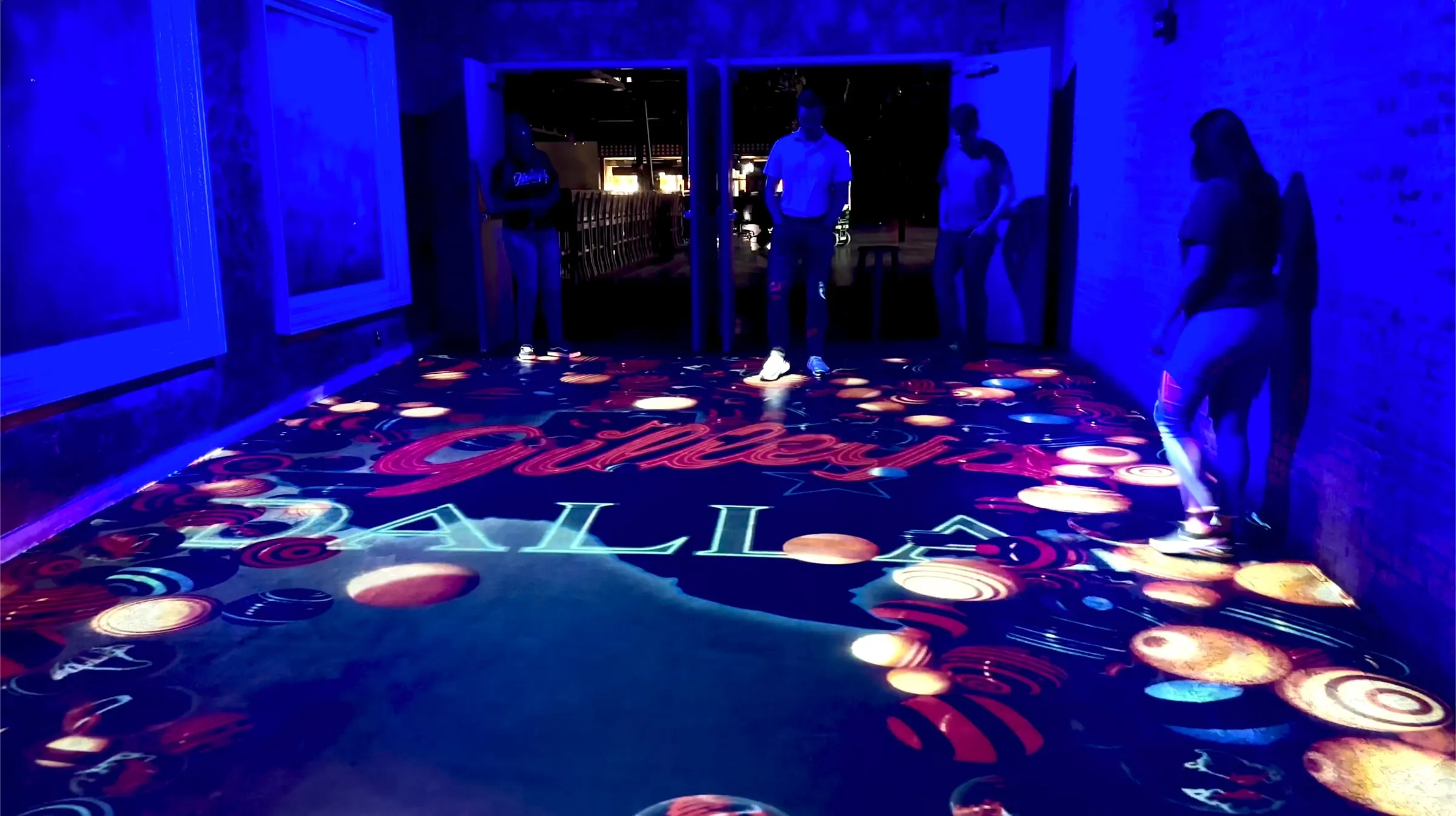 Interactive Floor at Gilley's
